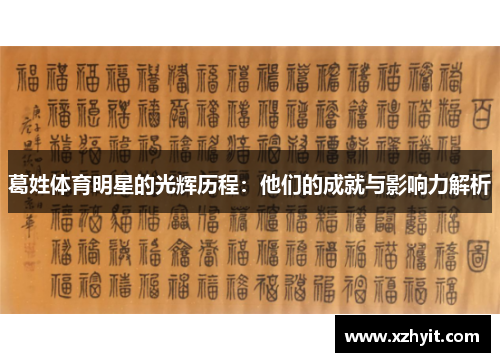 葛姓体育明星的光辉历程：他们的成就与影响力解析